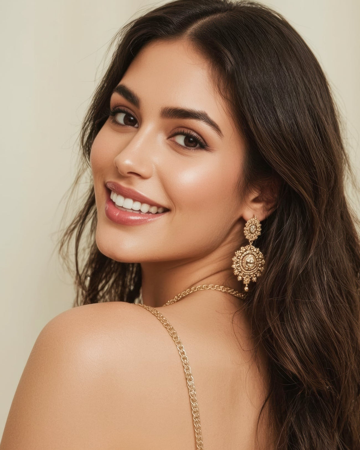 Statement Gold Earrings-52