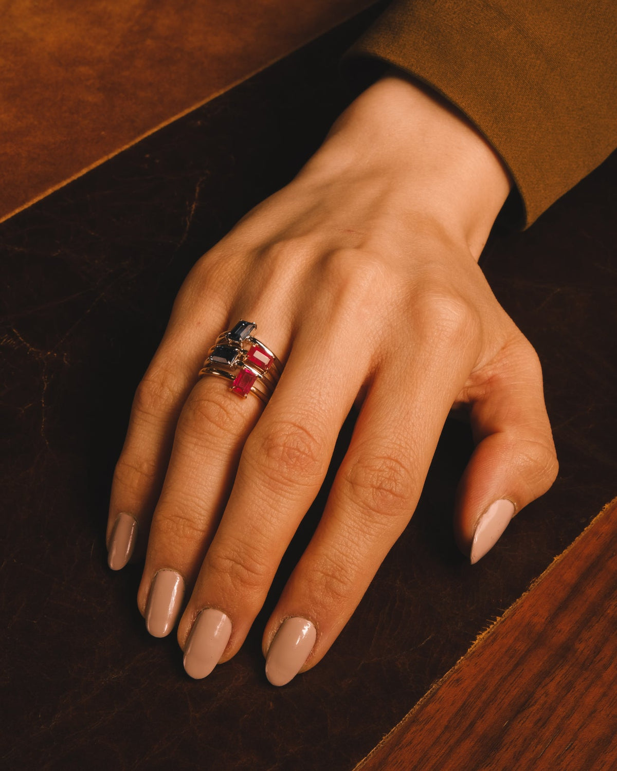 Ruby Accent Rings-77