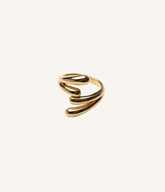 Sculpted Gold Ring